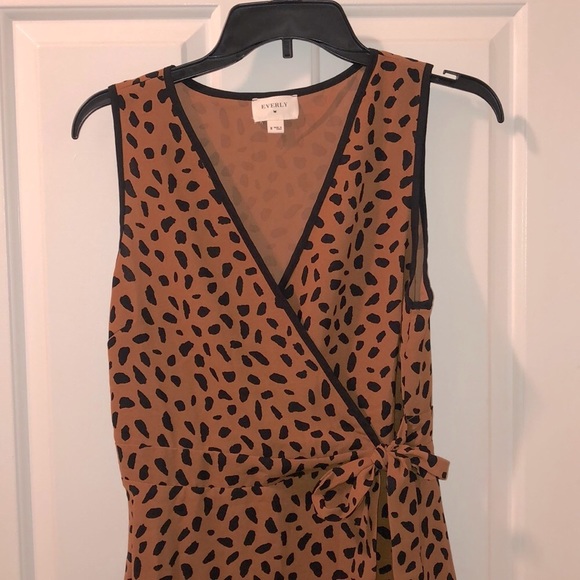 Leopard Wrap Dress - Picture 2 of 5